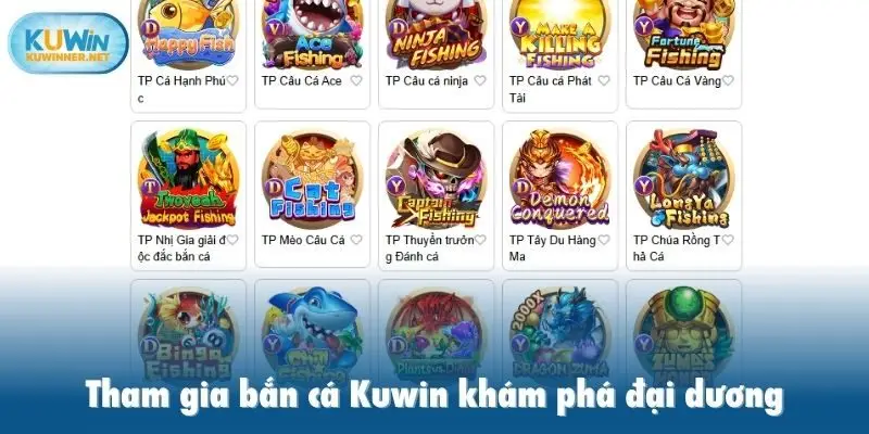 Tham gia bắn cá Kuwin khám phá đại dương