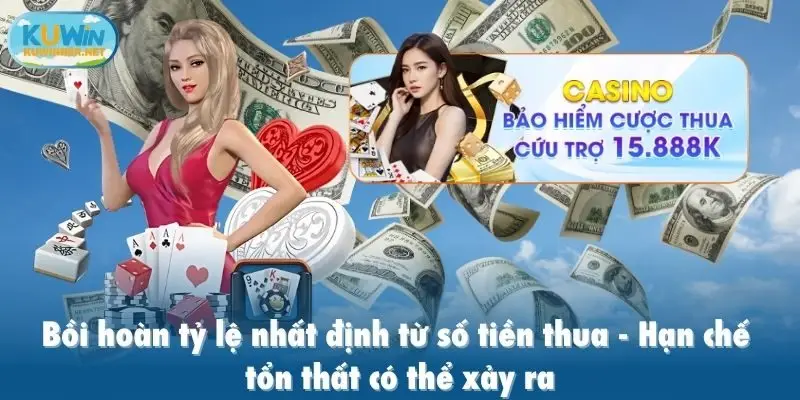 Bồi hoàn tỷ lệ nhất định từ số tiền thua, hạn chế tổn thất có thể xảy ra
